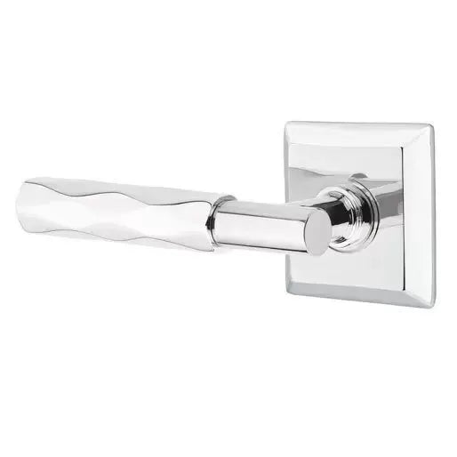 Emtek Tribeca Lever with T-Bar Stem and Quincy Rose by Emtek