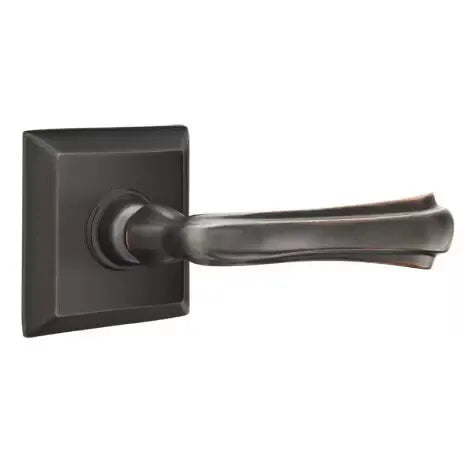 Emtek Wembley Lever with Quincy Rose by Emtek