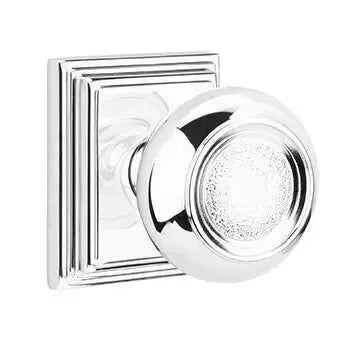 Emtek Belmont Knob with Wilshire Rose by Emtek