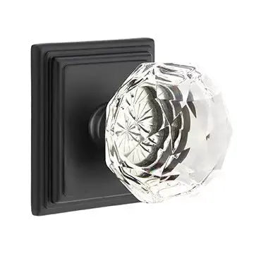 Emtek Diamond Door Knob with Wilshire Rose by Emtek