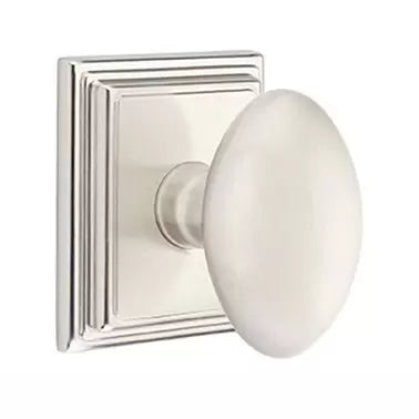Emtek Egg Door Knob with Wilshire Rose by Emtek