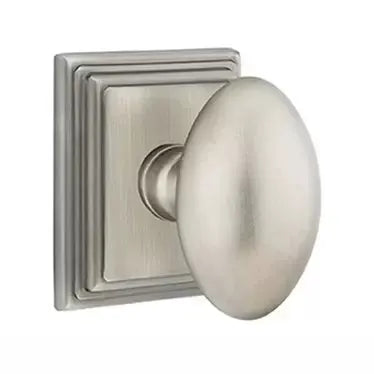 Emtek Egg Door Knob with Wilshire Rose by Emtek