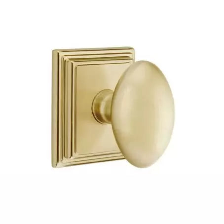 Emtek Egg Door Knob with Wilshire Rose by Emtek