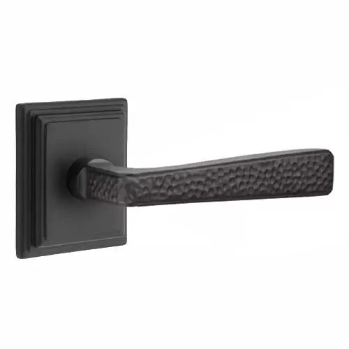 Emtek Hammered Door Lever with Wilshire Rose by Emtek