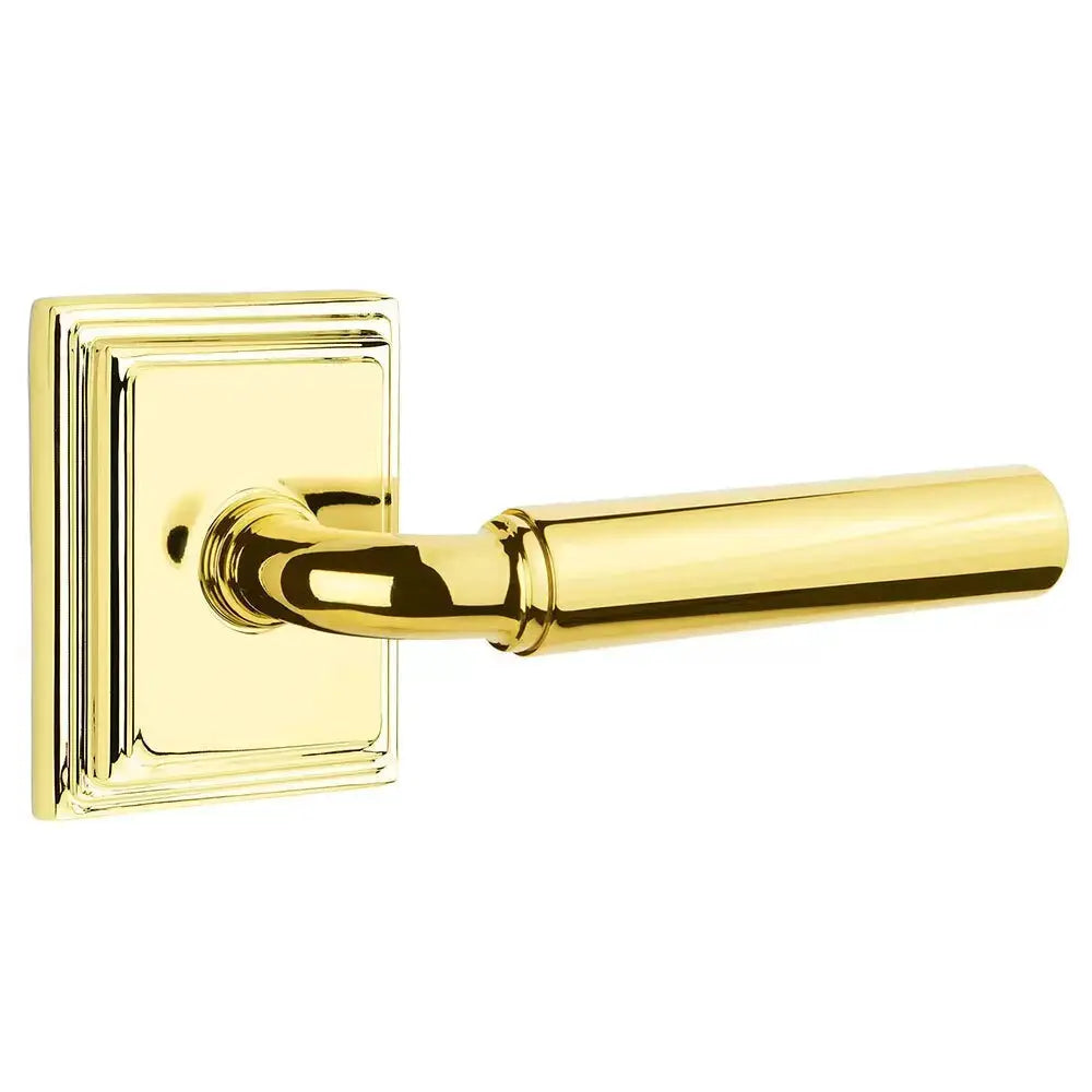 Emtek Manning Door Lever with Wilshire Rose by Emtek