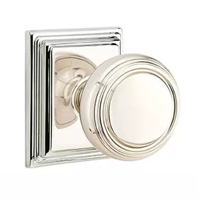 Emtek Norwich Door Knob with Wilshire Rose by Emtek