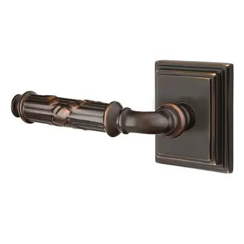 Emtek Ribbon and Reed Lever with Wilshire Rose by Emtek