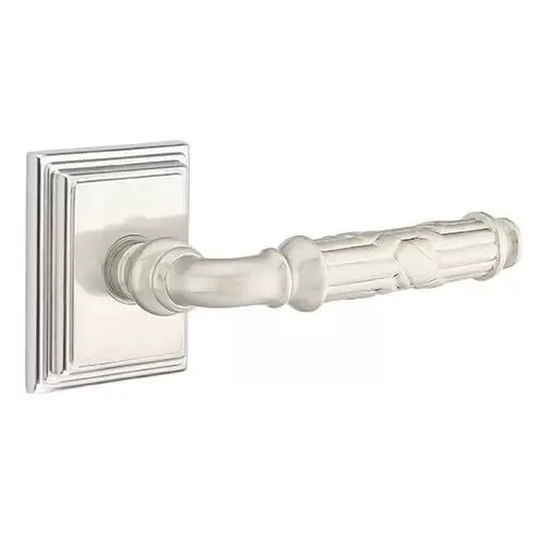 Emtek Ribbon and Reed Lever with Wilshire Rose by Emtek