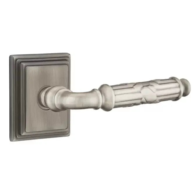 Emtek Ribbon and Reed Lever with Wilshire Rose by Emtek