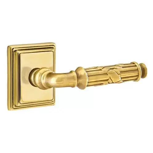 Emtek Ribbon and Reed Lever with Wilshire Rose by Emtek