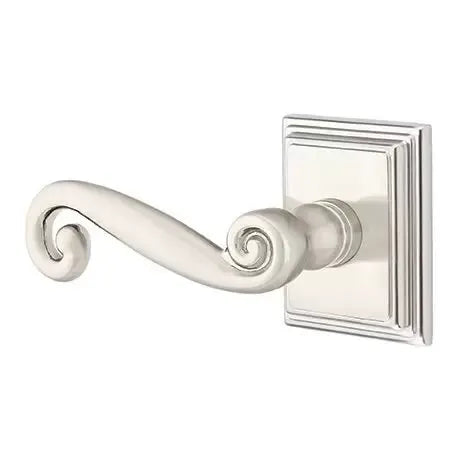 Emtek Rustic Door Lever with Wilshire Rose by Emtek