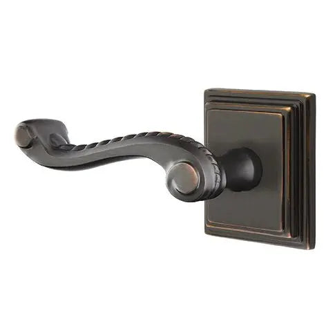 Emtek Rope Lever with Wilshire Rose by Emtek