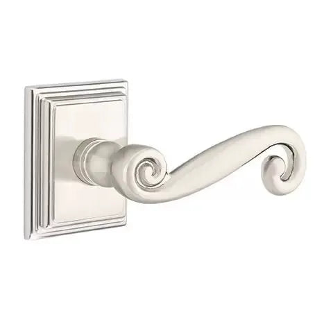 Emtek Rustic Door Lever with Wilshire Rose by Emtek
