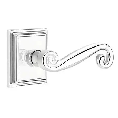 Emtek Rustic Door Lever with Wilshire Rose by Emtek