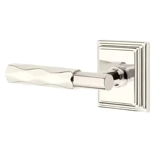 Emtek Tribeca Lever with T-Bar Stem and Wilshire Rose by Emtek