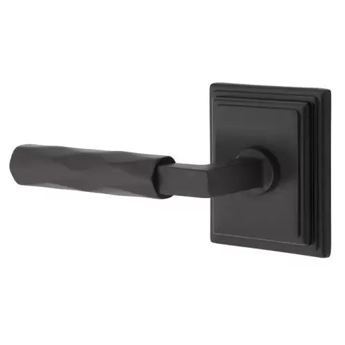Emtek Tribeca Lever with L-Square Stem and Wilshire Rose by Emtek