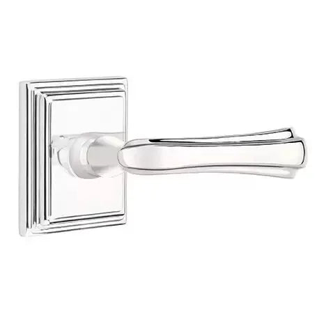 Emtek Wembley Lever with Wilshire Rose by Emtek