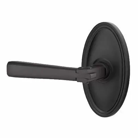 flat black door levers