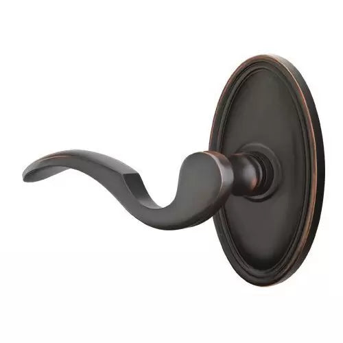 Emtek Cortina Door Lever with Oval Rose by Emtek