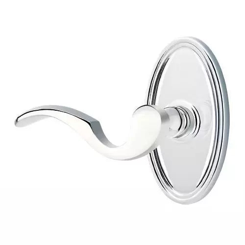 polished chrome door lever