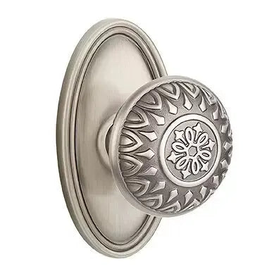 Emtek Lancaster Knob with Oval Rose by Emtek