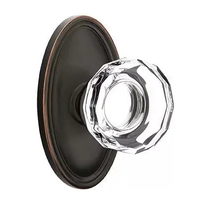 Emtek Lowell Door Knob with Oval Rose by Emtek