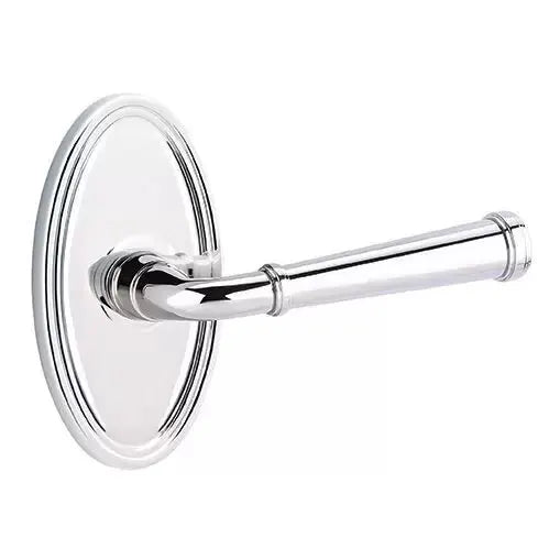 polished chrome door lever