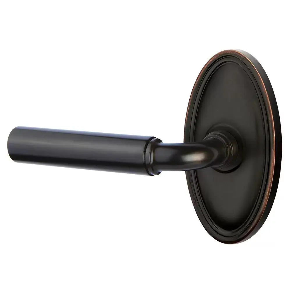 Emtek Manning Door Lever with Oval Rose by Emtek