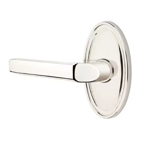 Emtek Milano Door Lever with Oval Rose by Emtek