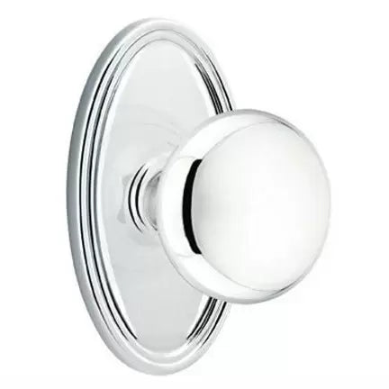 polished chrome door knob