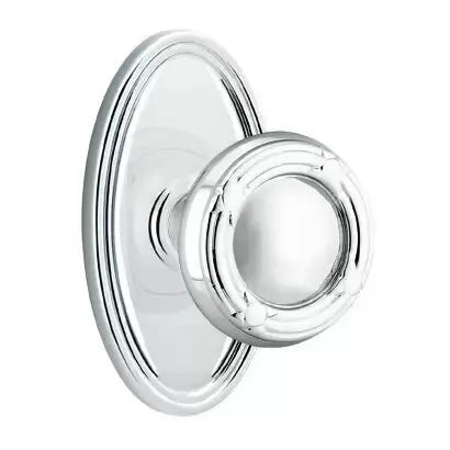 polished chrome door knob