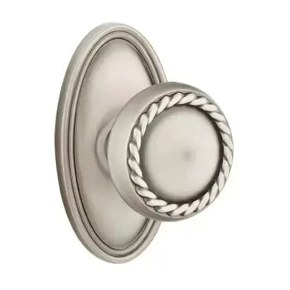 Emtek Rope Knob with Oval Rose by Emtek