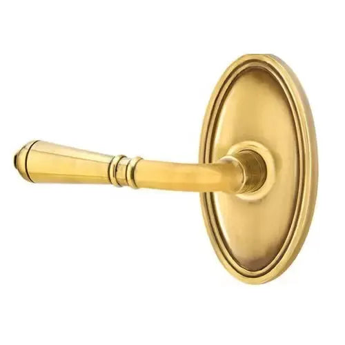 Emtek Turino Door Lever with Oval Rose by Emtek