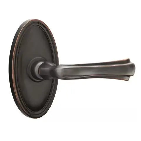 Emtek Wembley Lever with Oval Rose by Emtek