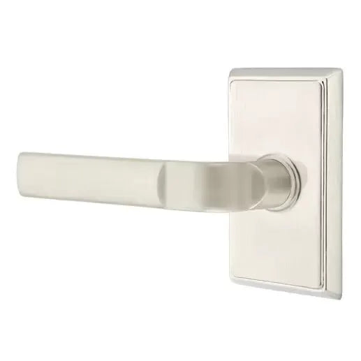 Emtek Aston Lever with Rectangular Rose by Emtek