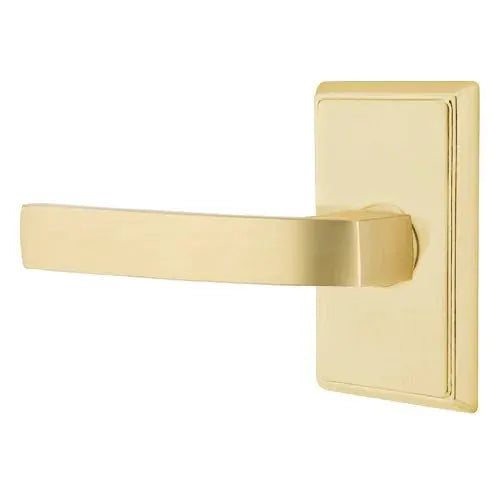 Emtek Breslin Lever with Rectangular Rose by Emtek
