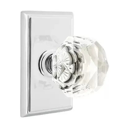 polished chrome door knob