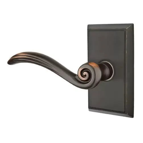 Emtek Elan Lever with Rectangular Rose by Emtek