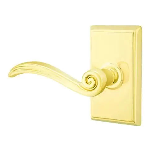 Emtek Elan Lever with Rectangular Rose by Emtek