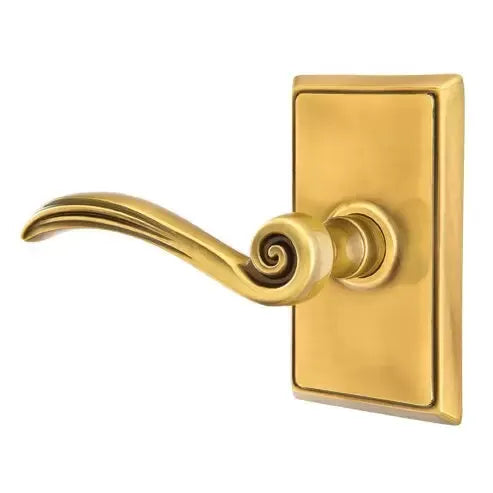 Emtek Elan Lever with Rectangular Rose by Emtek