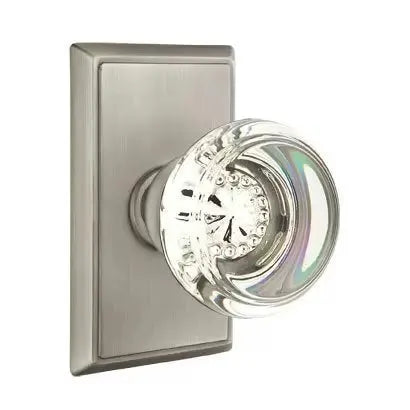 Emtek Georgetown Door Knob with Rectangular Rose by Emtek