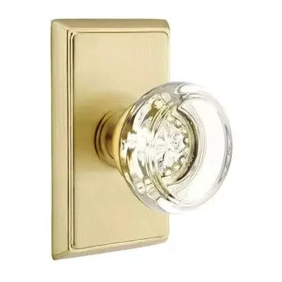Emtek Georgetown Door Knob with Rectangular Rose by Emtek