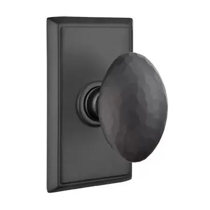 flat black door knob
