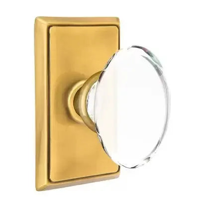 Emtek Hampton Door Knob with Rectangular Rose by Emtek