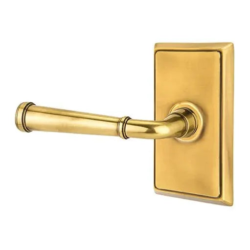 Emtek Merrimack Lever with Rectangular Rose by Emtek