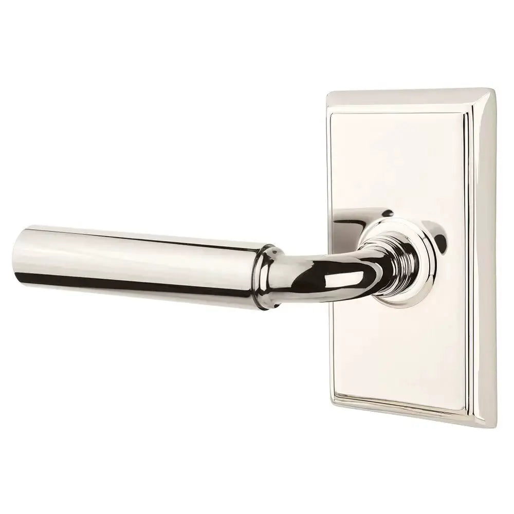 Emtek Manning Door Lever with Rectangular Rose by Emtek