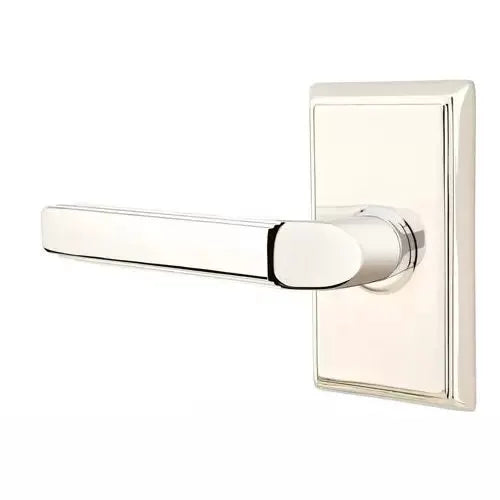 Emtek Milano Door Lever with Rectangular Rose by Emtek