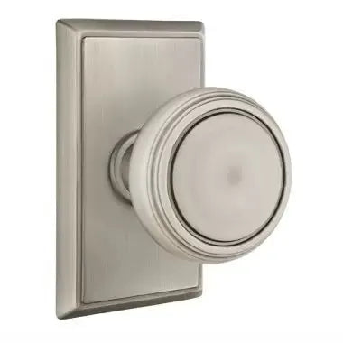Emtek Norwich Door Knob with Rectangular Rose by Emtek