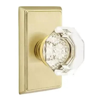 Emtek Old Town Door Knob with Rectangular Rose by Emtek