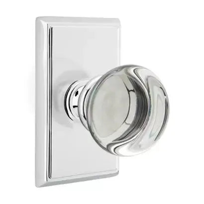polished chrome door knob
